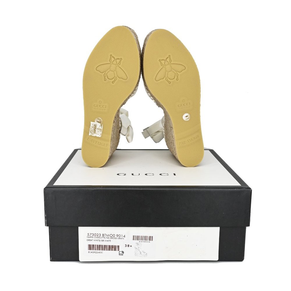 Gucci GG Marmont Matelassé Leather Espadrille Platform - Picture 11 of 13